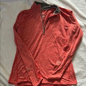 Nike Orange Quarter zip